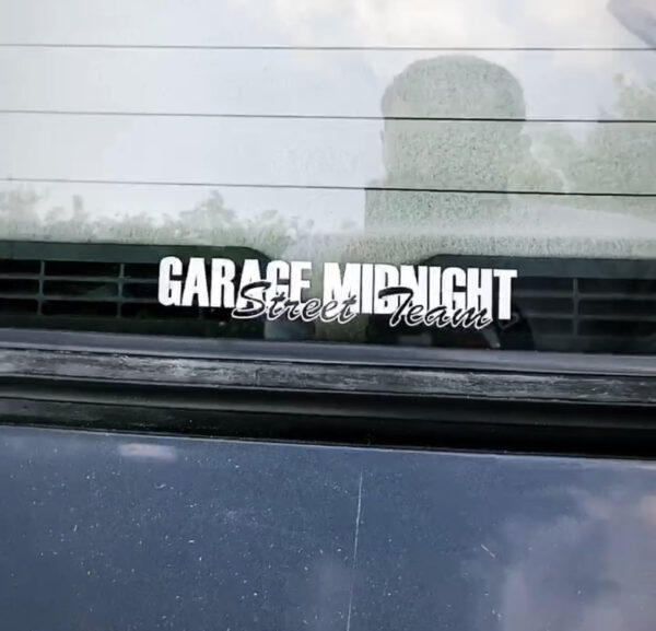 Garage Midnight Street Team Sticker - Image 3