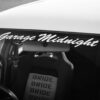 Garage Midnight Nostalgia Script Sticker